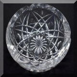 G15. Cut crystal ashtray. 1.5” x 3” 